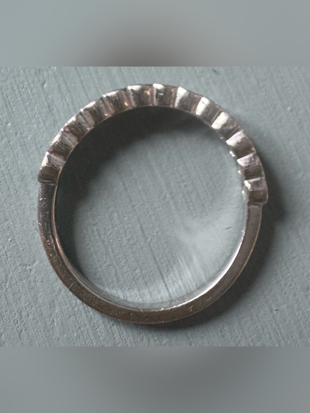 Diamond Band in 14k White Gold - Picture 7 of 11